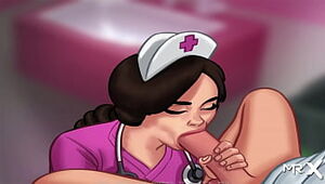 SummertimeSaga - Nurse sucks my big cock E3 #63