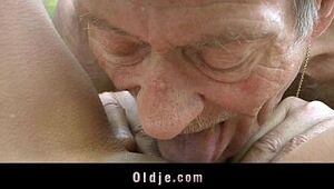 Lean old man does anal 21 sexy longhaired blonde