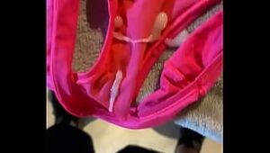 Cumming on used panties from neighbors daughter