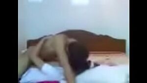 Student fuck boyfriend at hotel by camera phone