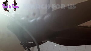 Thot in Texas - Cucold African American MFM Threesome Stud Gets Dick Sucked by My Girl in Shower